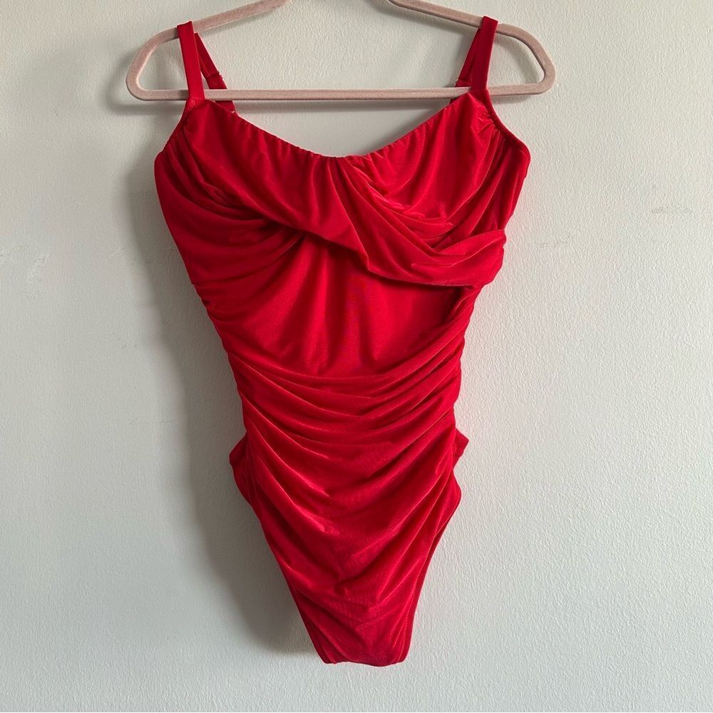 Roidal Luxury Ceylan Touch Red Swimsuit made in Spain